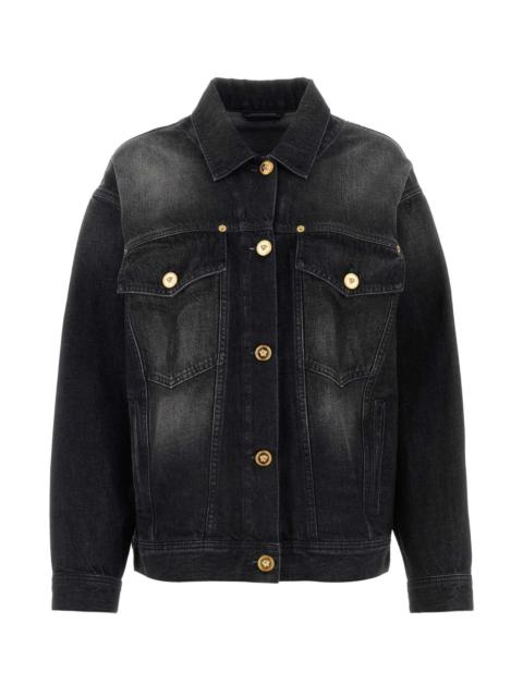 VERSACE Versace Women Black Denim Jacket