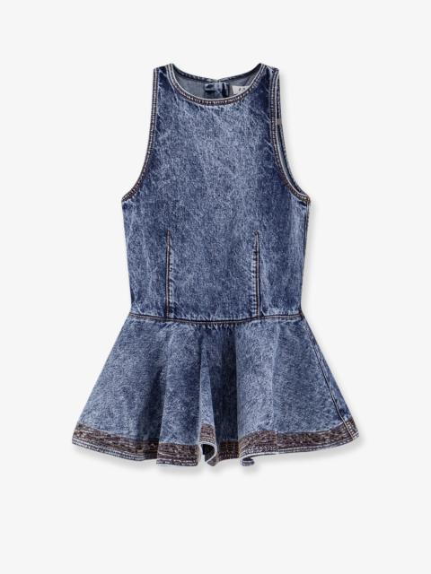 Alaïa Alaia Peplum Denim Top