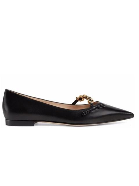 GUCCI Logo-plaque Ballerina Shoes