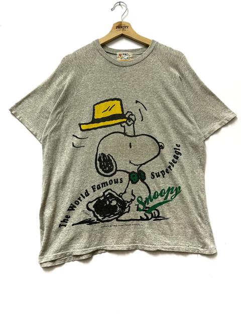 Other Designers Vintage - Vintage 90s Peanuts Big Logo T-shirt Grey Large