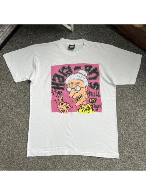 Other Designers Vintage - Vintage 80s The Hard-ons Smell My Finger Hardcore Tee