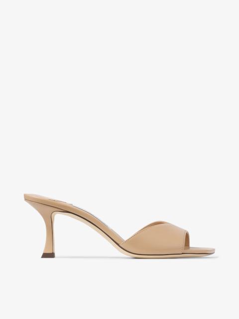 JIMMY CHOO Skye 70
Chai Calf Leather Mule Sandals