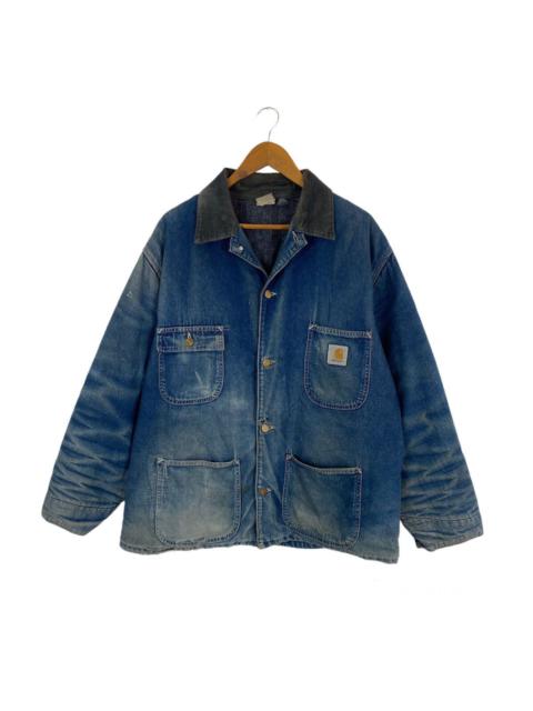 Other Designers Vintage - ✨Nice design Carhartt distressed worker jacket