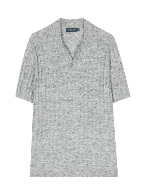 FRESCOBOL CARIOCA RINO SPACE-DYE KNITTED POLO SHORT