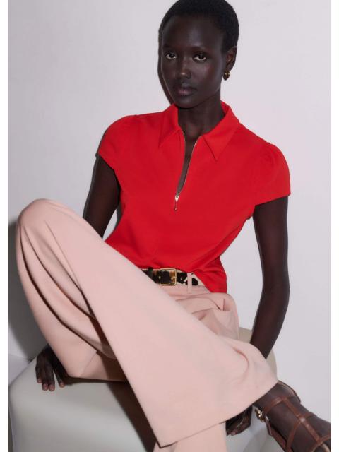 ME+EM Cap Sleeve Polo Tee