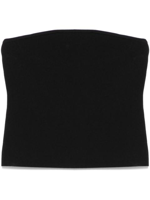 MATTEAU strapless knit crop top