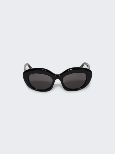 Loewe Curvy Sunglasses Shiny Black And Smoke