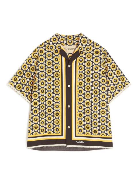 Valentino Valentino Garavani Men `Bulles Royales` Bowling Shirt