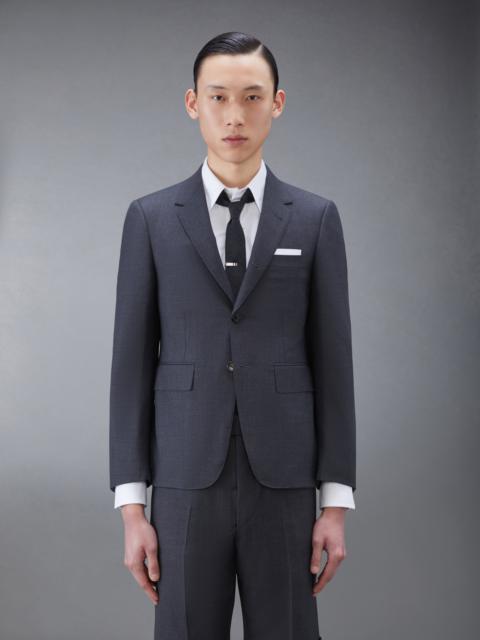 Thom Browne Dark Grey Super 120's Wool Twill Classic Suit and Tie