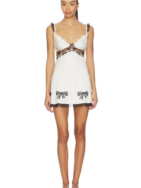 For Love & Lemons Bow Time Slip Dress