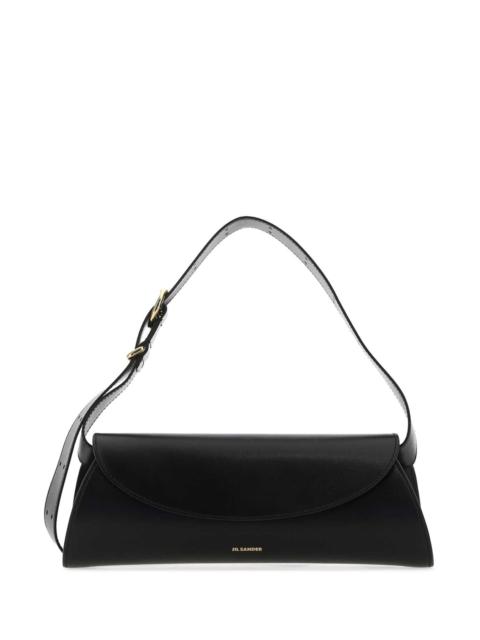 Jil Sander Jil Sander Women Black Leather Small Cannolo Shoulder Bag