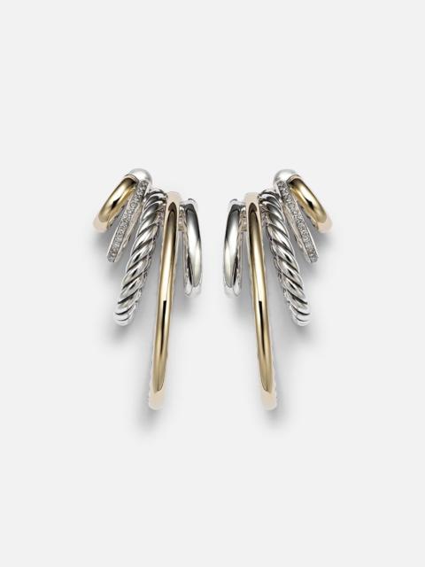 DAVID YURMAN DY Mercer® 18kt gold and silver earrings with diamonds