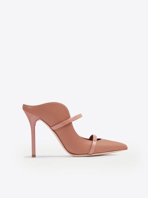 MALONE SOULIERS Maureen 100 Blush Leather Mules