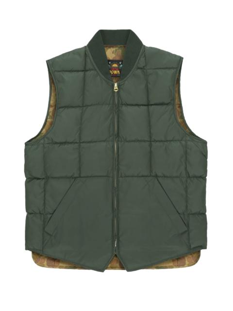 FORTELA Fortela Nylon Vest2 with Camouflage Lining in Green at Nordstrom