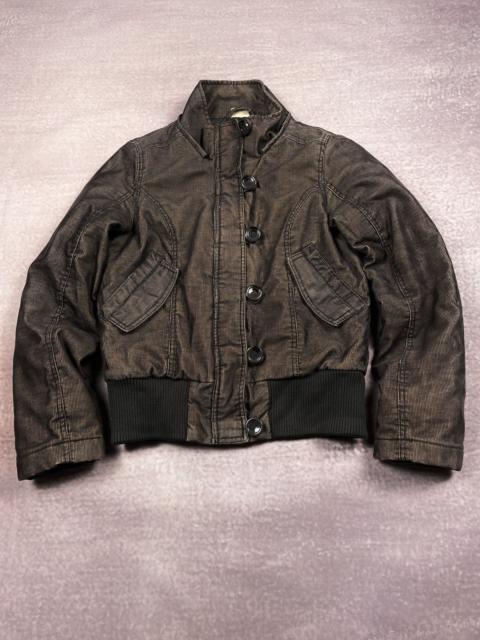 Other Designers Le Grande Bleu (L.G.B.) - Y2K LGB IfSixWasNine Style Only Corduroy Bomber Jacket