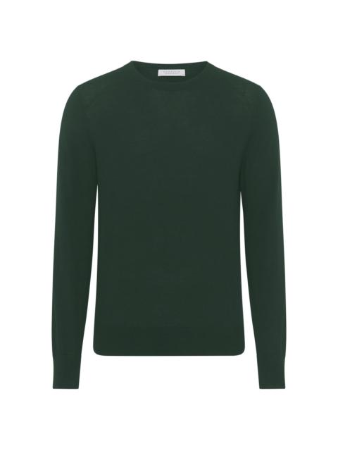 GABRIELA HEARST Palco Knit Sweater in English Green Virgin Wool