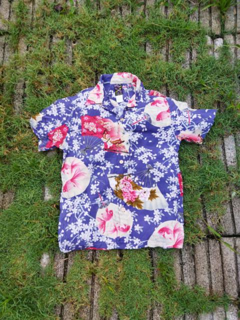 Other Designers Japanese Oniwa Soto Sugoi Fish Aloha Shirt