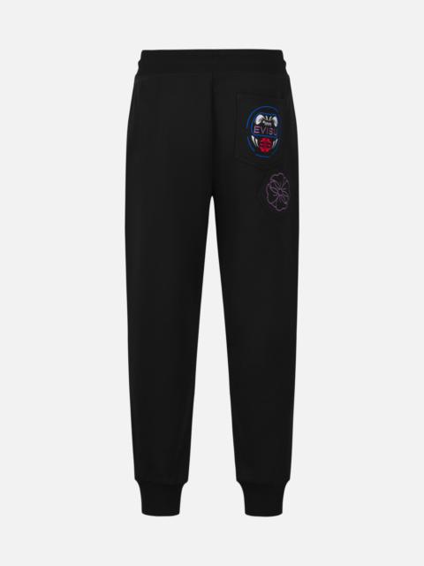 EVISU Kamon and Daruma Embroidery Pockets Regular Fit Sweatpants