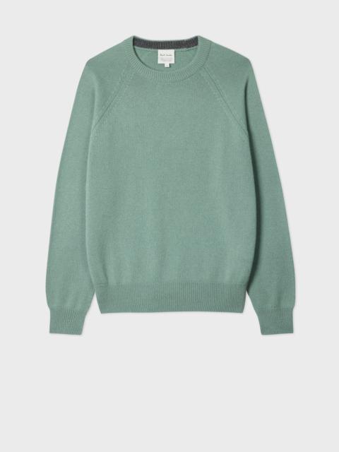 Paul Smith Sage Green Cashmere Crew Neck Sweater