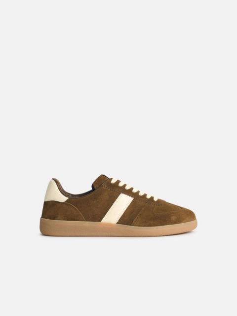 TOM FORD 'ARCHER' BROWN SUEDE SNEAKERS