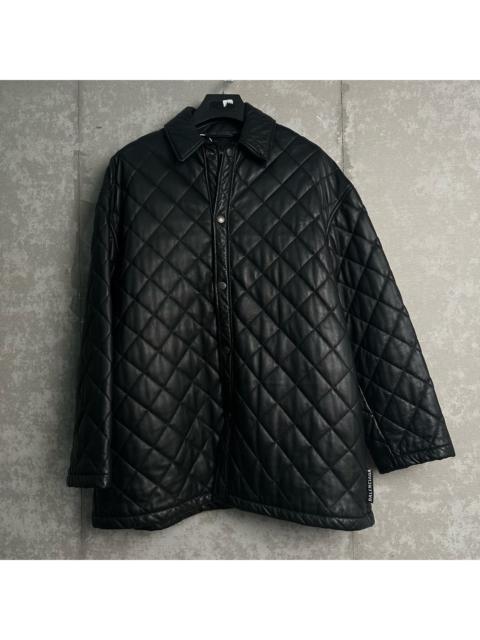 BALENCIAGA Balenciaga Black Sheepskin Quilted Jacket