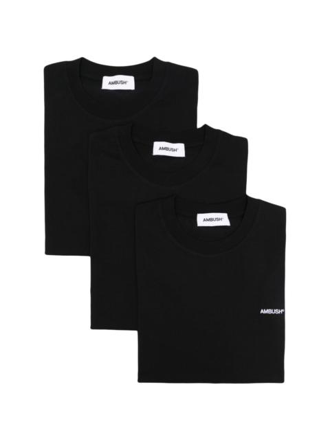 Ambush logo-embroidered crew-neck T-shirt