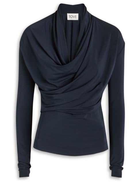 TOVE Tove Fina Draped Stretch-jersey top