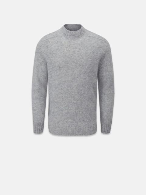 GLOVERALL Men's Windsor Lambswool Jumper Light Grey