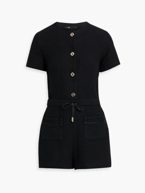 maje Tweed playsuit