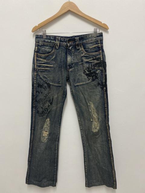 Other Designers Japanese Brand - Semantic Design Hickory Stripe Bootcut Pants Japan Made