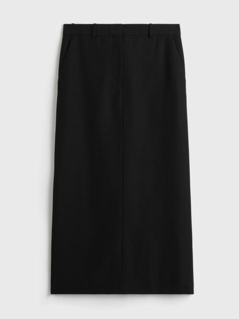 TOTEME Low-waist straight skirt black