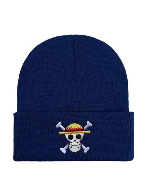 Other Designers Y2K Anime One Piece Skull Pirate Beanies Winter Warm Hat Cute Embroidery Cap Adult Kid