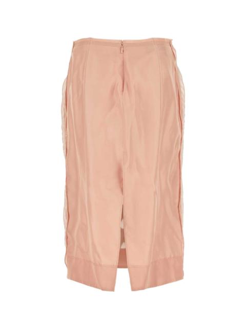 GUCCI Two-tone Silk Skirt