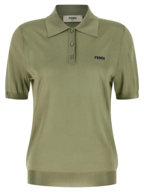 FENDI Fendi Women Shiny Viscose Polo Shirt