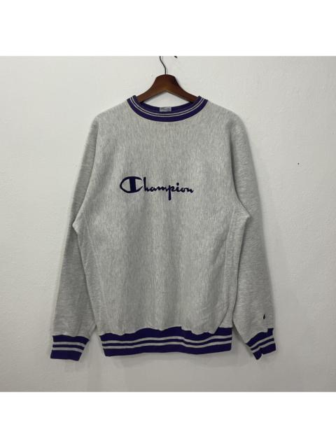 Other Designers Vintage - Vintage Champion Reverse Weave Embroidery Logo Sweatshirt