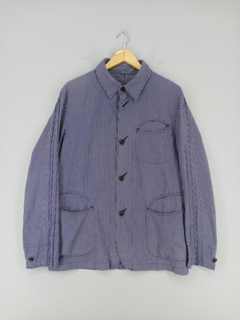 Other Designers Japanese Brand - 💥RARE💥Vintage PPFM Hickory Stripe Button Workwear Jacket