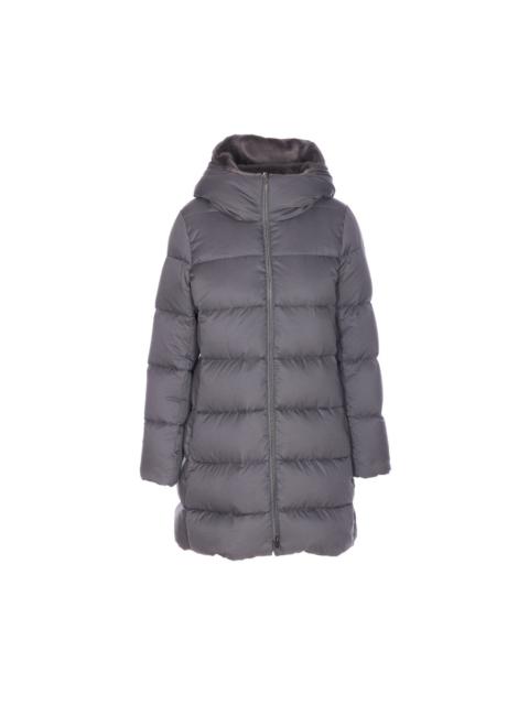 Herno Herno Women Arendelle And New Lady Faux Fur A-Shape Down Jacket