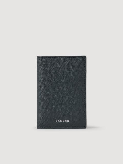 Sandro RECONSTITUTED LEATHER LEATHER WALLET
