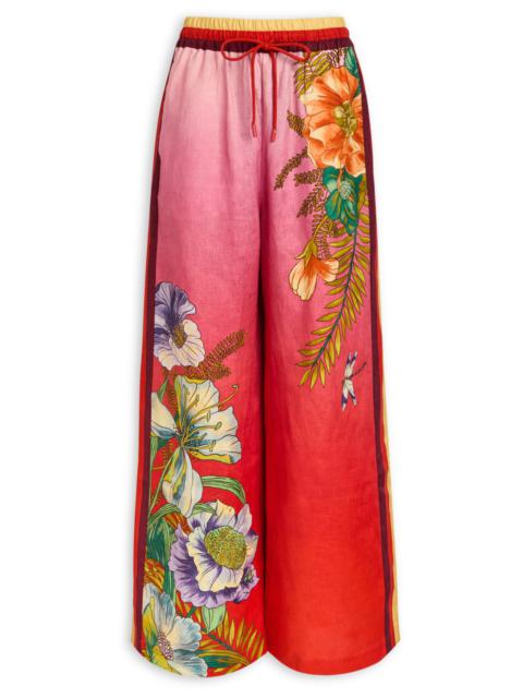 ALÉMAIS Alemais Inez Printed Flax Trousers