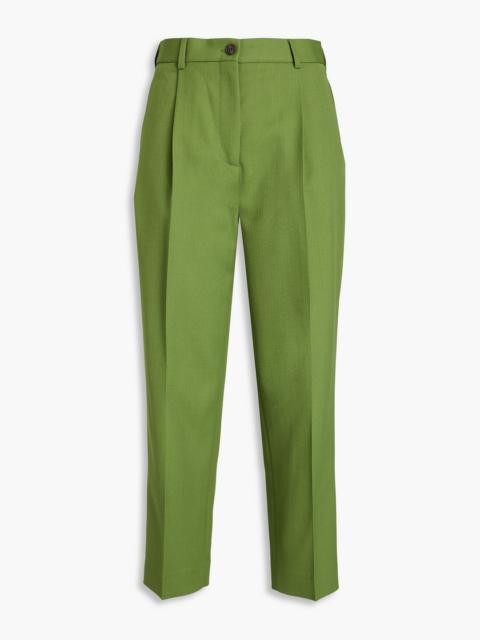Acne Studios Pleated grain de poudre tapered pants