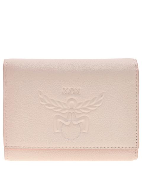 MCM MCM Embossed Logo Small Himmel Trifold Wallet