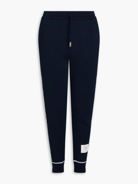 Thom Browne Ribbed cotton track pants