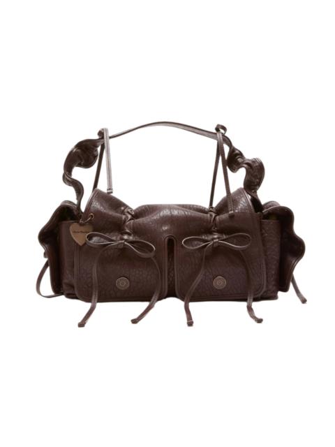 Acne Studios MULTIPOCKET GRAINED LEATHER BAG (CHOCOLATE BROWN)