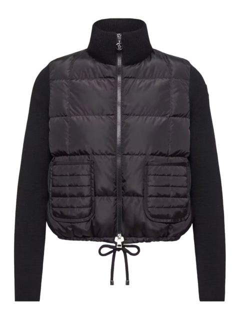 Moncler Moncler Women Padded Wool Zip-Up Cardigan With Check Quilting