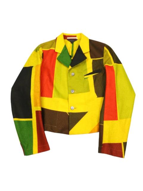 Comme Des Garçons AD1995 CDG Kaleidoscope Collection Colour Block Jacket