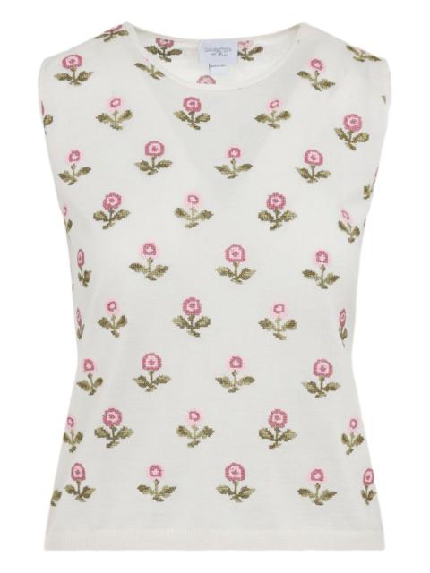 GIAMBATTISTA VALLI floral sleeveless top
