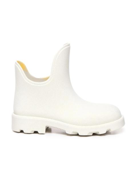 Burberry Burberry Round Toe Slip-On Boot White (Women's)