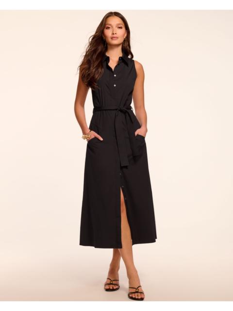 RAMY BROOK Darcey Cotton Poplin Sleeveless Midi Dress