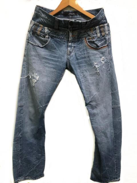 Hysteric Glamour Dominate Handcrafted Jeans Double Waist Distresses pants