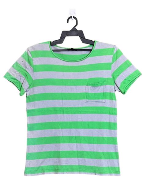 A.P.C. NICE🔥A.P.C PARIS RUE DE FLEURUS STRIPED POCKET TEE SHIRT
